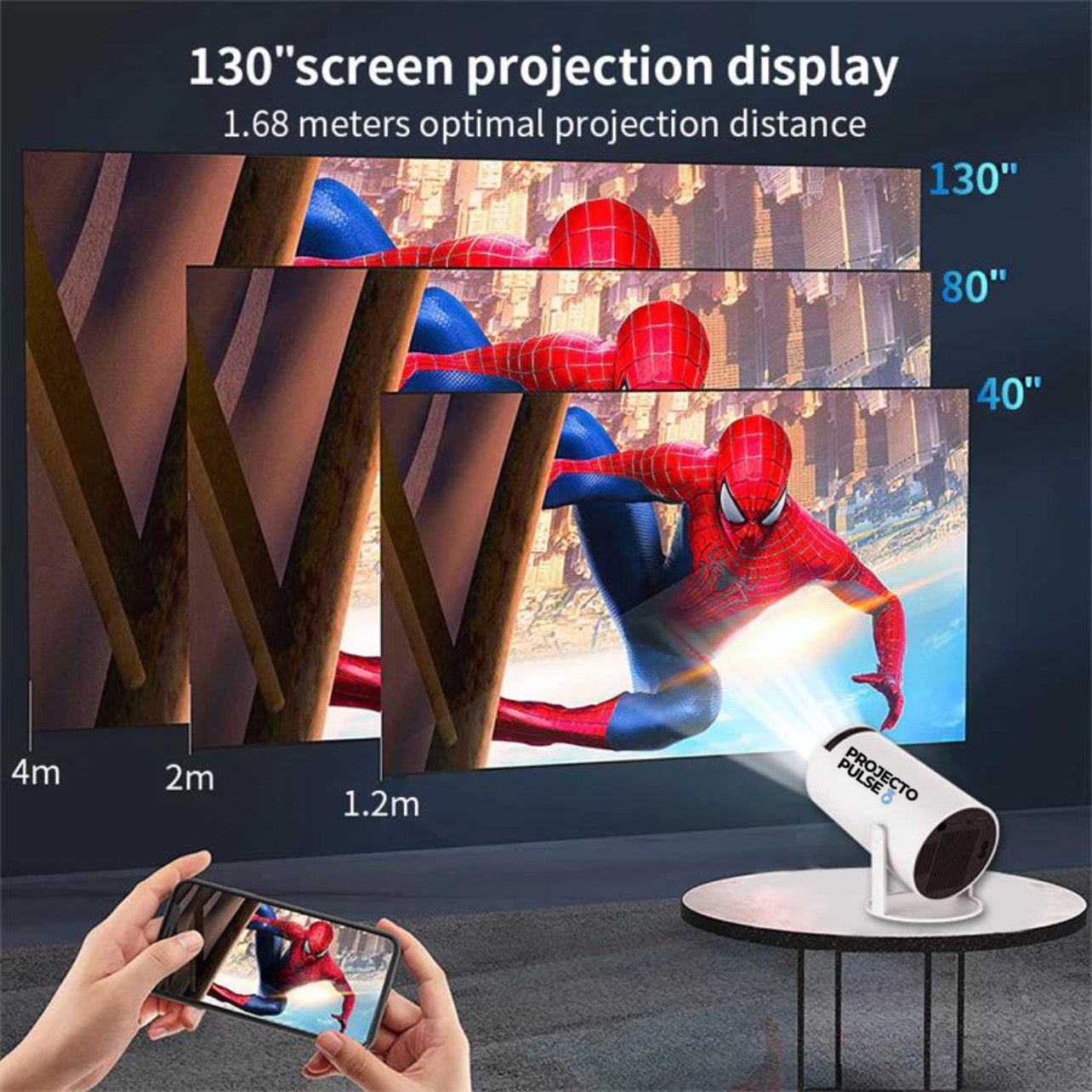 ProjectoPulse™ Projector Hy300 4K